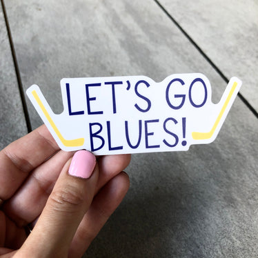 Let's Go Blues Sticker