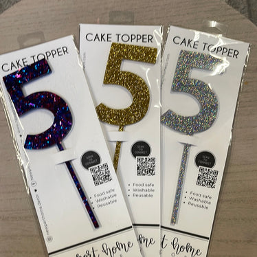 5 Cake Topper