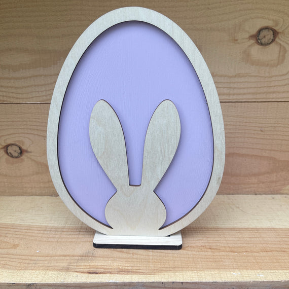 Large Bunny Silhouette Egg 2