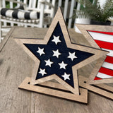 Patriotic Star - Scattered Stars
