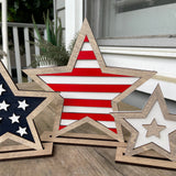 Patriotic Star - Stripes
