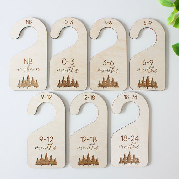Baby Closet Dividers - Trees
