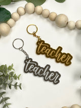 Teacher Acrylic Keychain