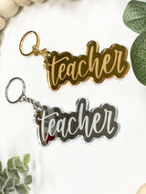 Teacher Acrylic Keychain