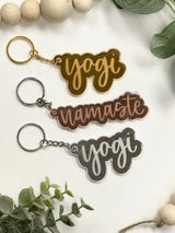 Yogi/Namaste Acrylic Keychain