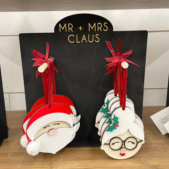 Mr. & Mrs. Claus Ornament Bundle